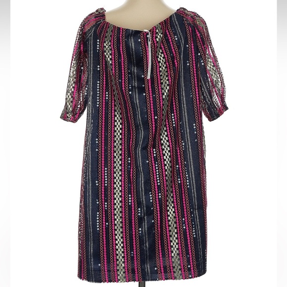 Trina Turk Johanna Embroidered Sequin Mini Off the Shoulder Dress Size 4 NWT - Picture 4 of 8